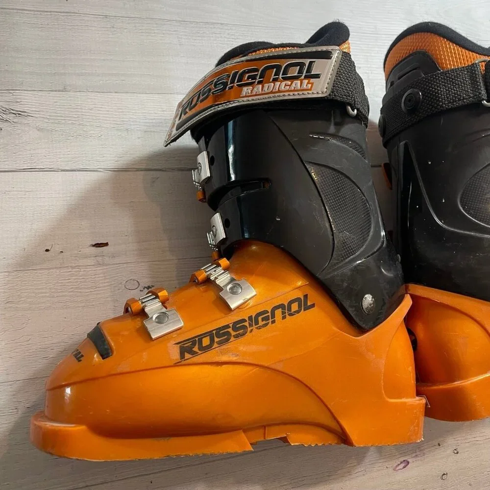 Rossignol radical jr 2 ski boots orange size 4‎